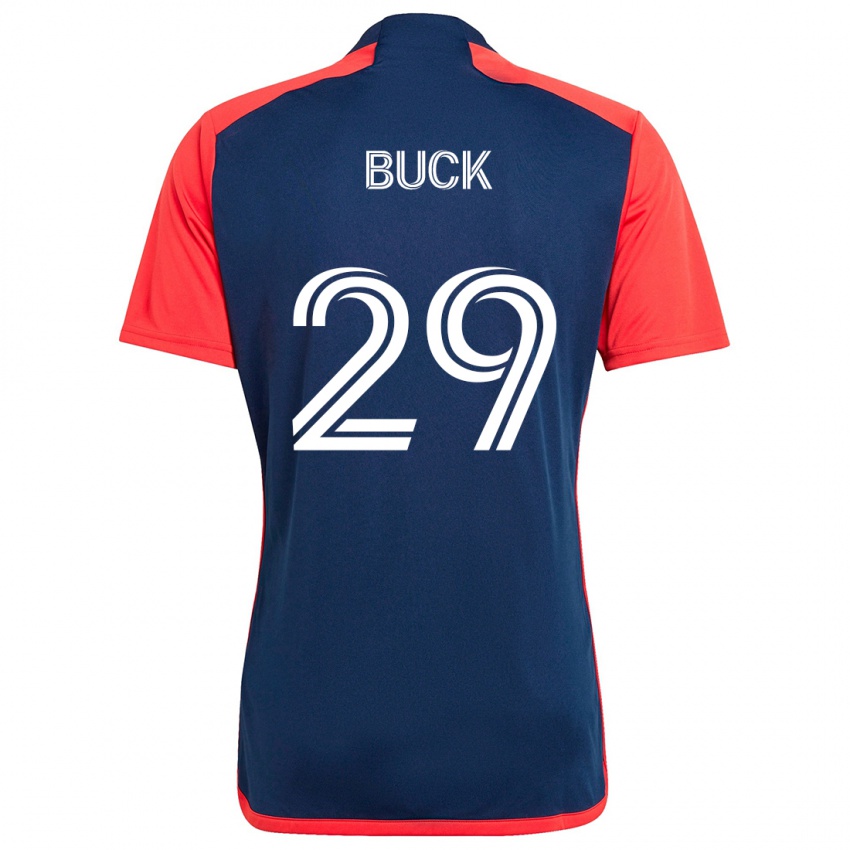 Damen Noel Buck #29 Blau Rot Heimtrikot Trikot 2024/25 T-Shirt