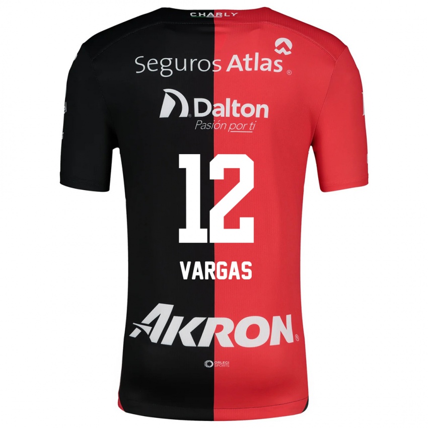 Damen Camilo Vargas #12 Rot Schwarz Heimtrikot Trikot 2024/25 T-Shirt