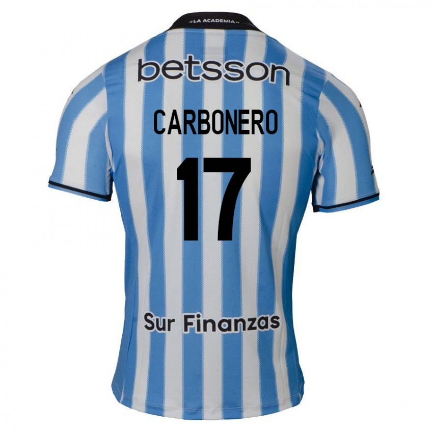 Damen Johan Carbonero #17 Blau Weiß Schwarz Heimtrikot Trikot 2024/25 T-Shirt