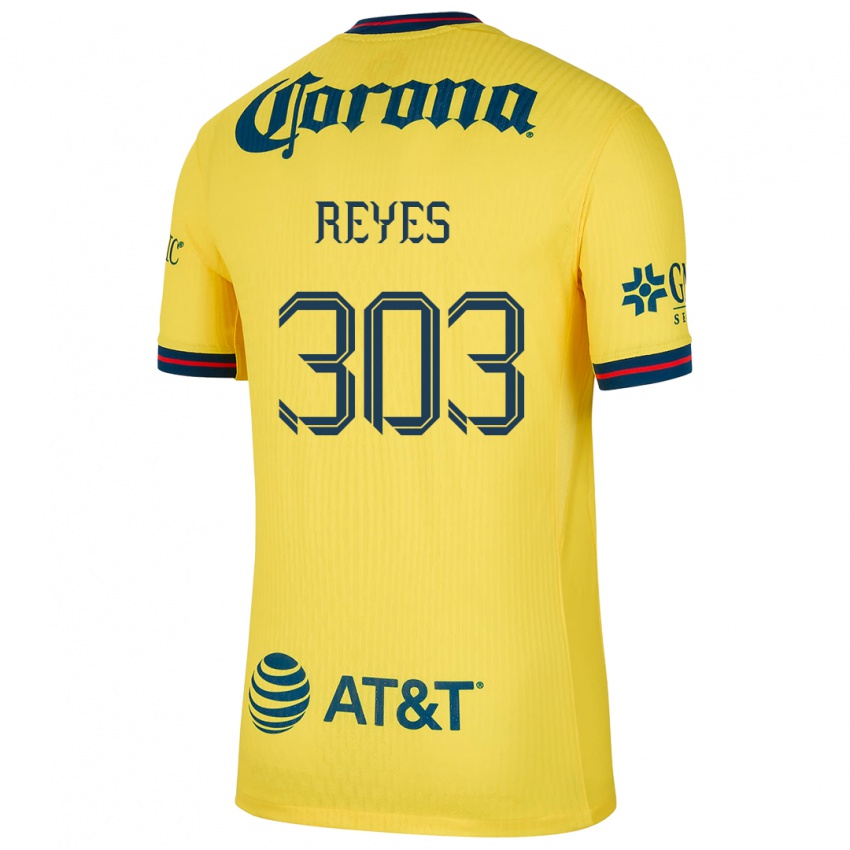 Damen Diego Reyes #303 Gelb Blau Heimtrikot Trikot 2024/25 T-Shirt