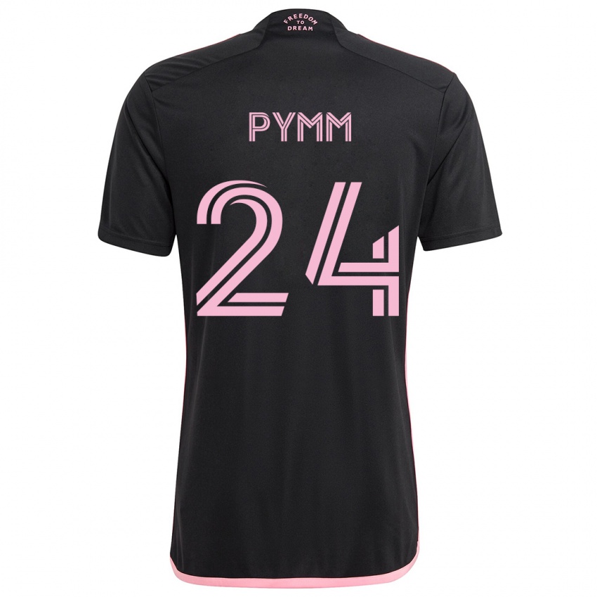 Damen Jack Pymm #24 Schwarz Auswärtstrikot Trikot 2024/25 T-Shirt