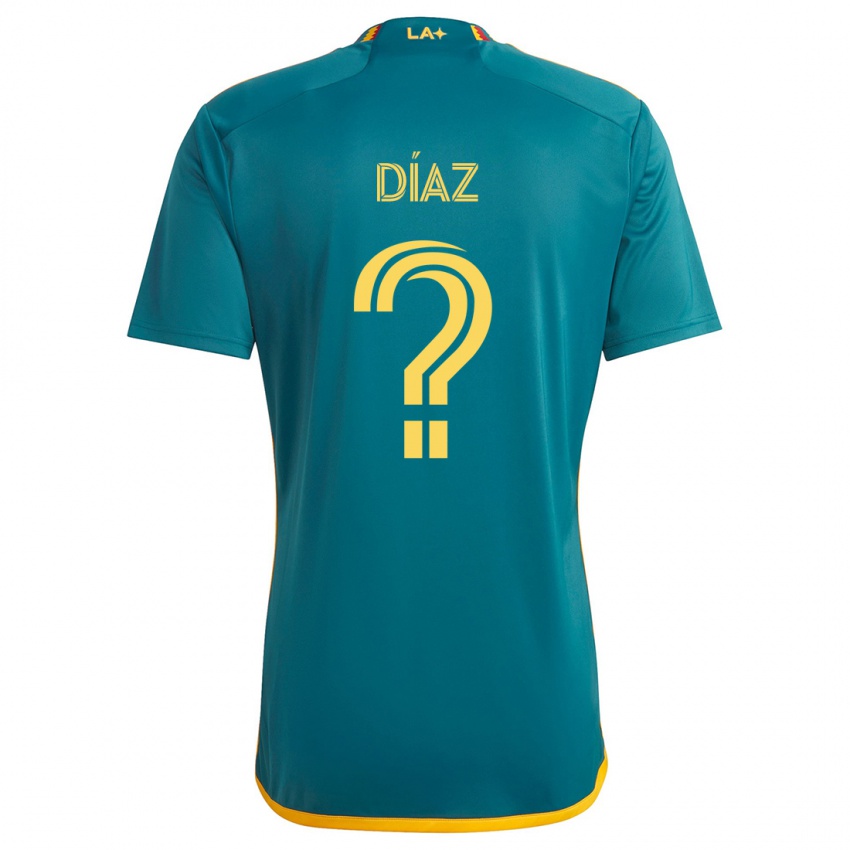 Damen Carlos Díaz #0 Grün Gelb Auswärtstrikot Trikot 2024/25 T-Shirt