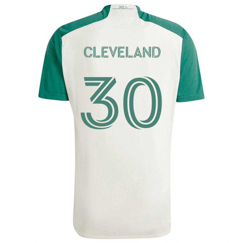 Damen Stefan Cleveland #30 Braune Farben Grün Auswärtstrikot Trikot 2024/25 T-Shirt