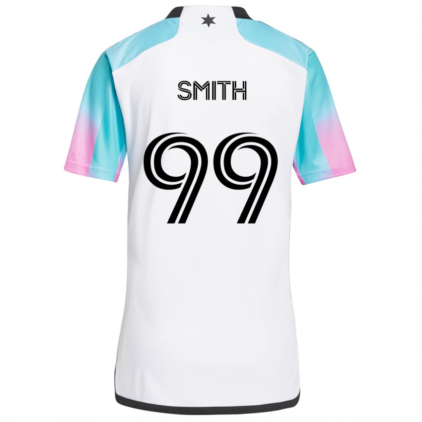 Damen Jordan Adebayo-Smith #99 Weiß Blau Schwarz Auswärtstrikot Trikot 2024/25 T-Shirt