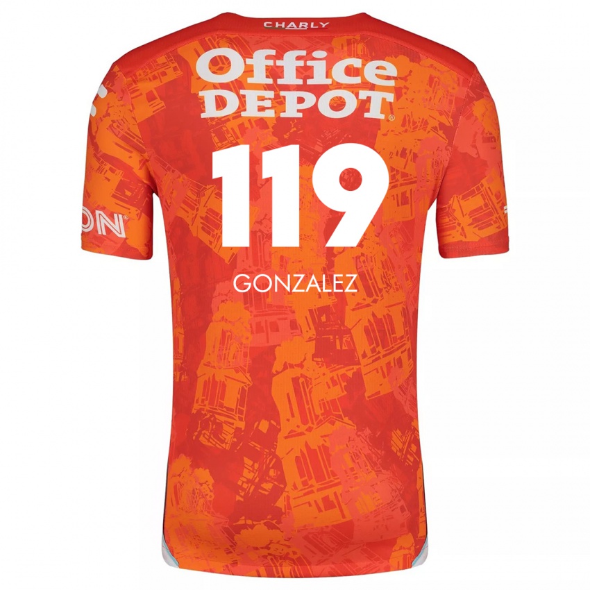 Damen Juan González #119 Orange Weiß Auswärtstrikot Trikot 2024/25 T-Shirt