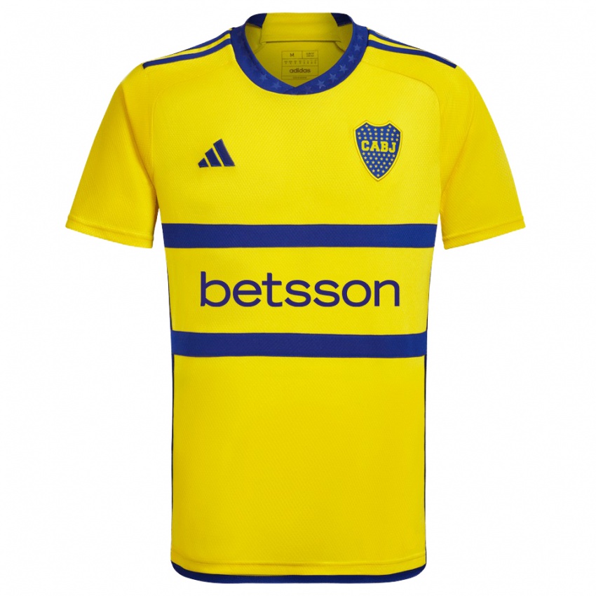 Damen Isaías Rodríguez #14 Gelb Blau Auswärtstrikot Trikot 2024/25 T-Shirt