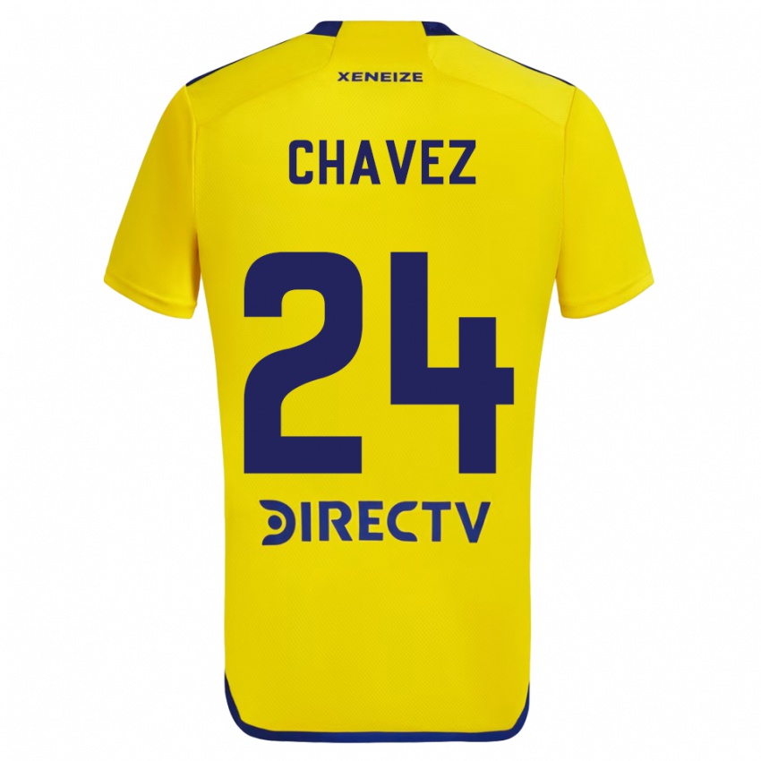 Damen Gabriela Chavez #24 Gelb Blau Auswärtstrikot Trikot 2024/25 T-Shirt