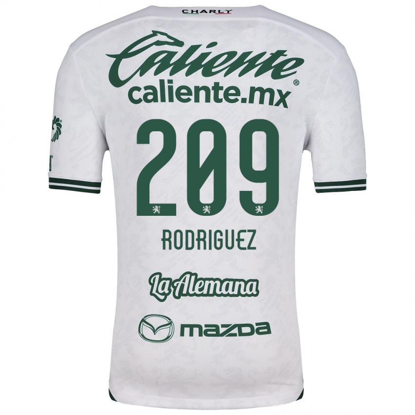 Damen Víctor Rodríguez #209 Weiß Grün Auswärtstrikot Trikot 2024/25 T-Shirt