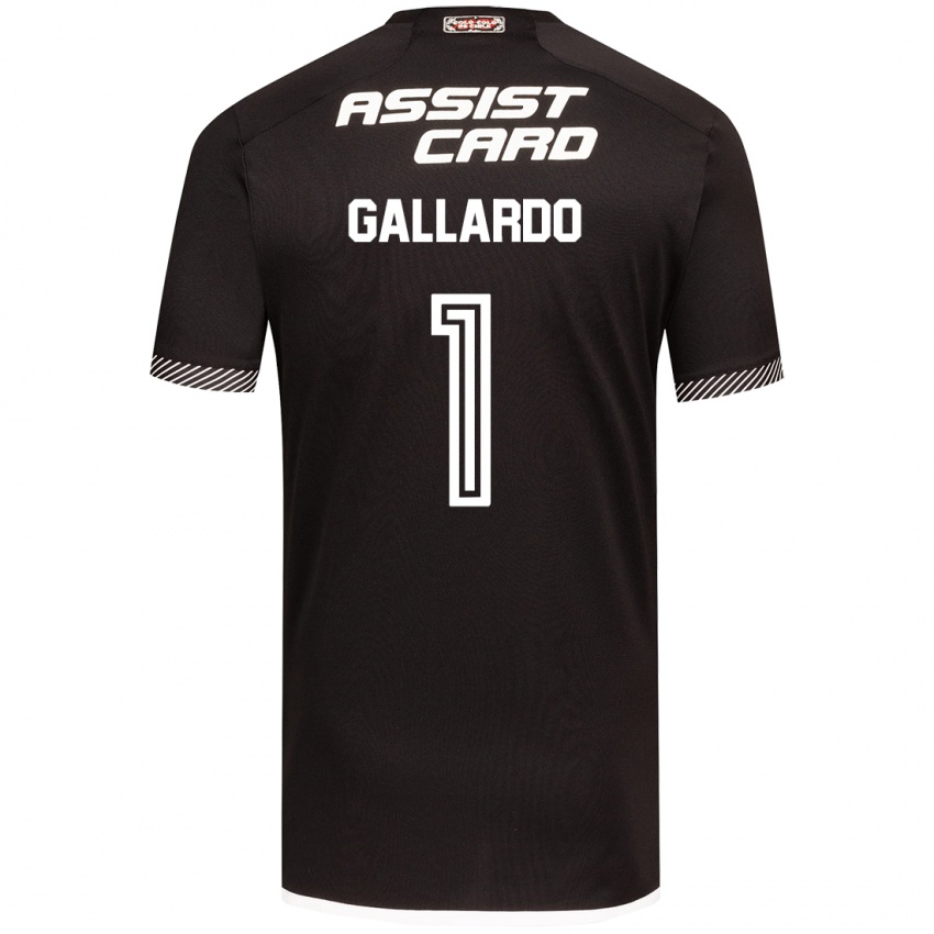 Damen Alexia Gallardo #1 Schwarz-Weiss Auswärtstrikot Trikot 2024/25 T-Shirt