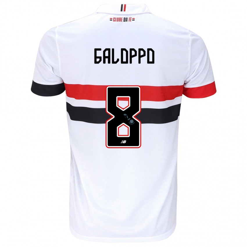 Kinder Giuliano Galoppo #8 Weiß Rot Schwarz Heimtrikot Trikot 2024/25 T-Shirt