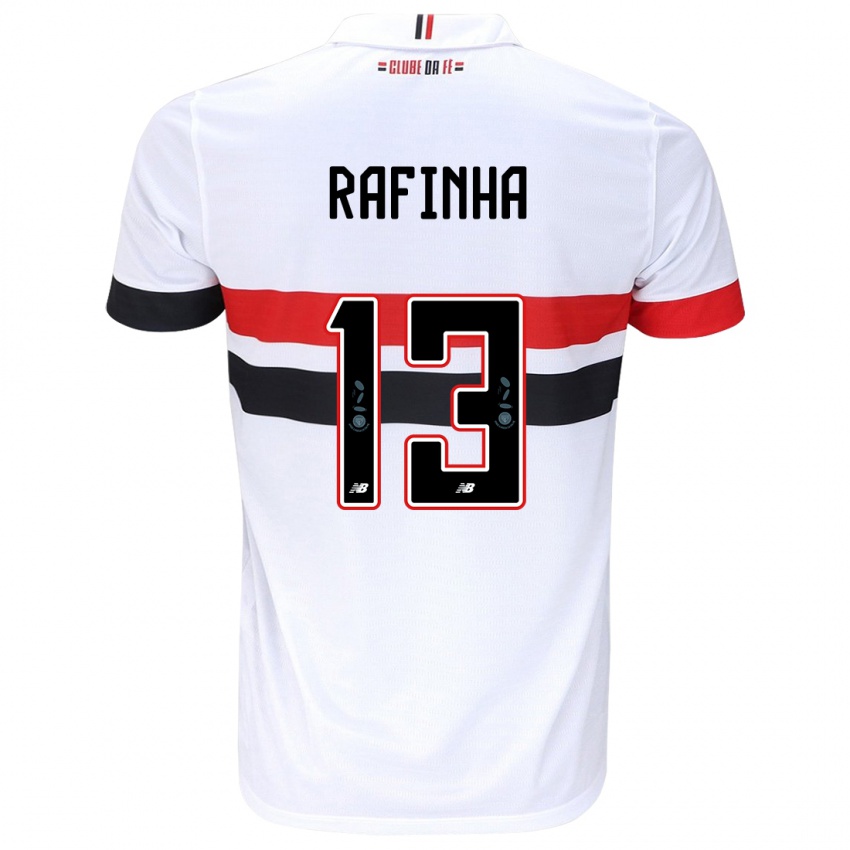 Kinder Rafinha #13 Weiß Rot Schwarz Heimtrikot Trikot 2024/25 T-Shirt