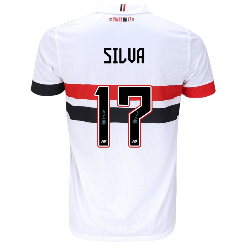 Kinder André Silva #17 Weiß Rot Schwarz Heimtrikot Trikot 2024/25 T-Shirt