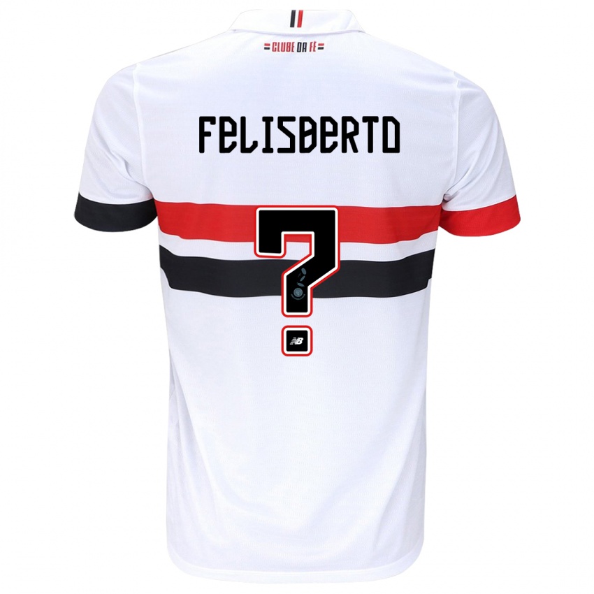 Kinder Igor Felisberto #0 Weiß Rot Schwarz Heimtrikot Trikot 2024/25 T-Shirt