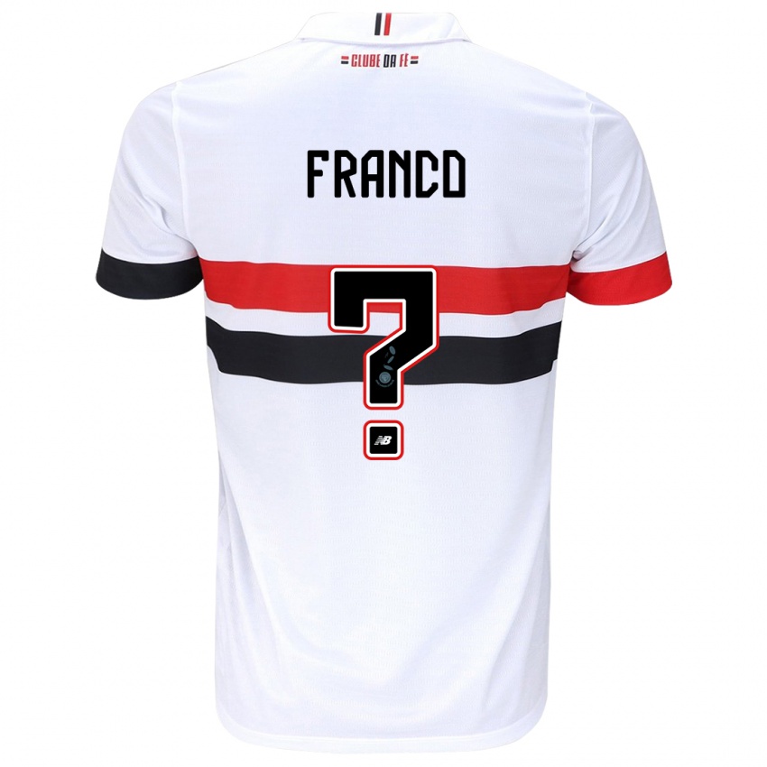 Kinder Franco #0 Weiß Rot Schwarz Heimtrikot Trikot 2024/25 T-Shirt