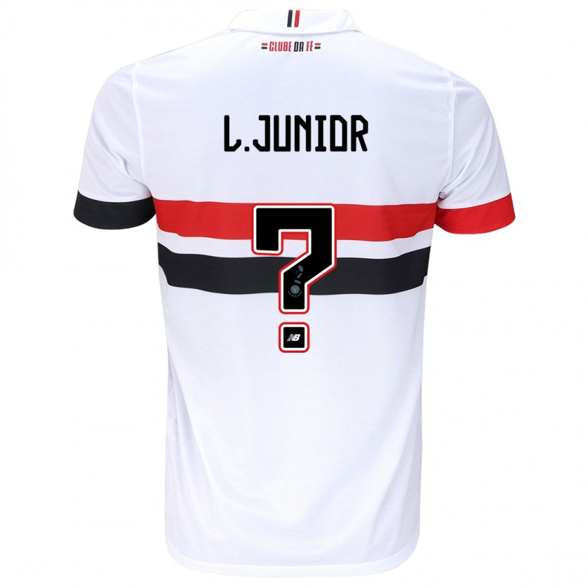 Kinder Luciano Junior #0 Weiß Rot Schwarz Heimtrikot Trikot 2024/25 T-Shirt