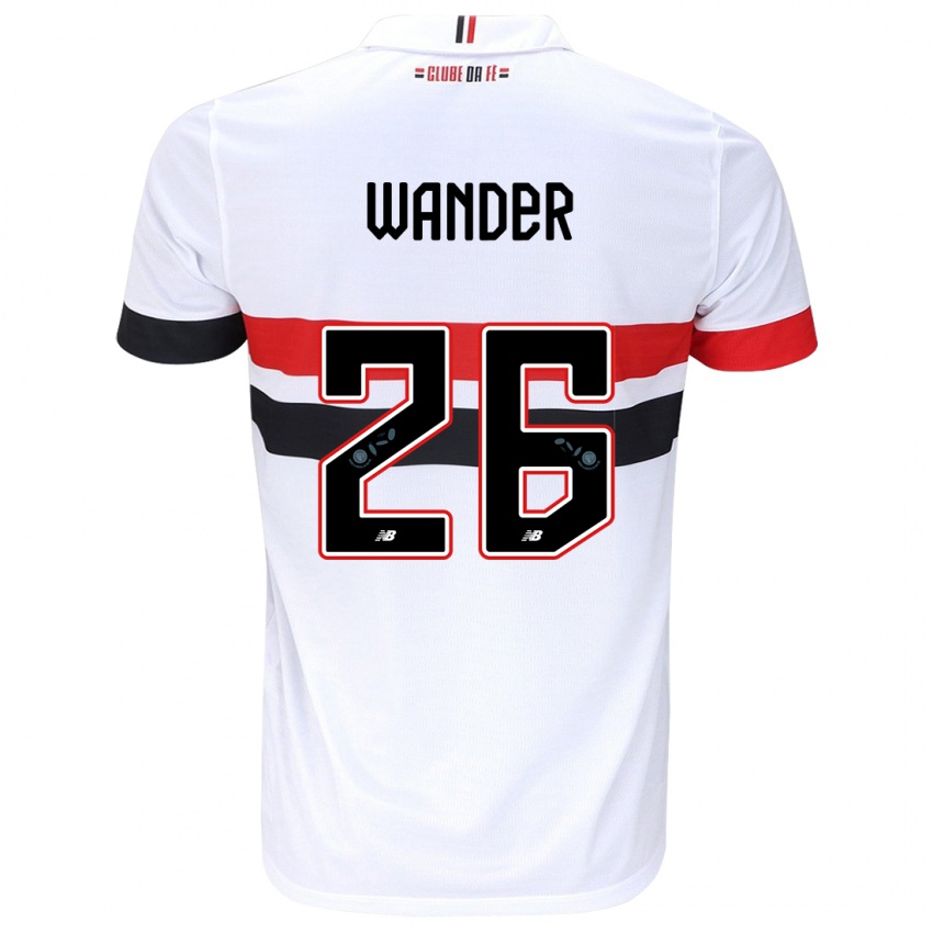 Kinder Talles Wander #26 Weiß Rot Schwarz Heimtrikot Trikot 2024/25 T-Shirt