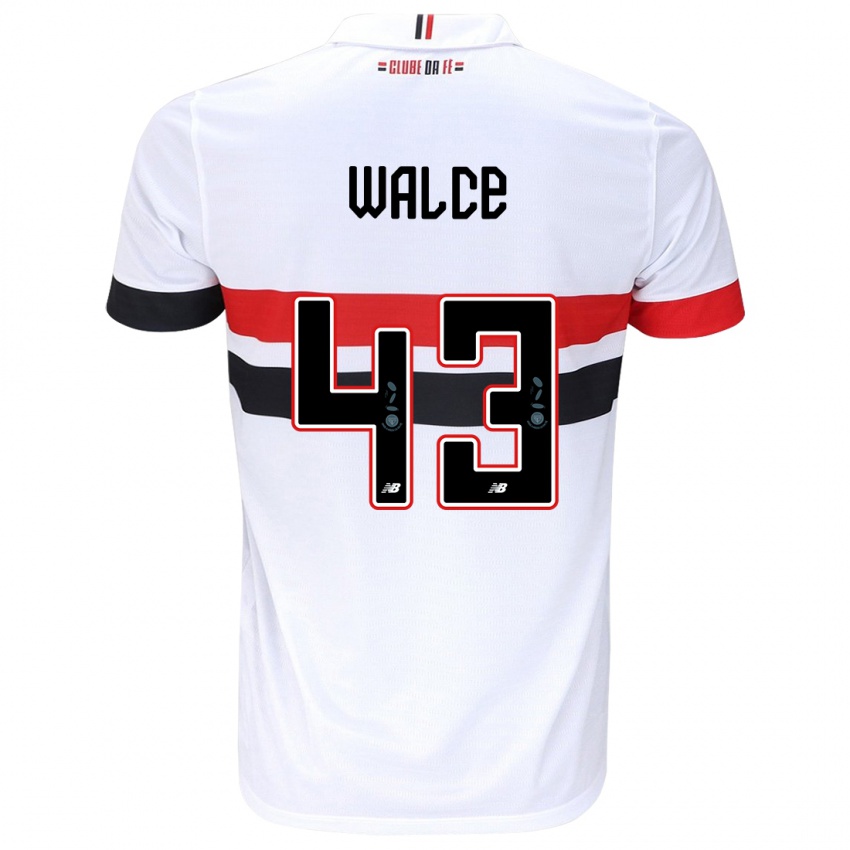 Kinder Walce #43 Weiß Rot Schwarz Heimtrikot Trikot 2024/25 T-Shirt