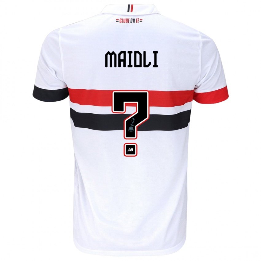 Kinder Gabriel Maioli #0 Weiß Rot Schwarz Heimtrikot Trikot 2024/25 T-Shirt