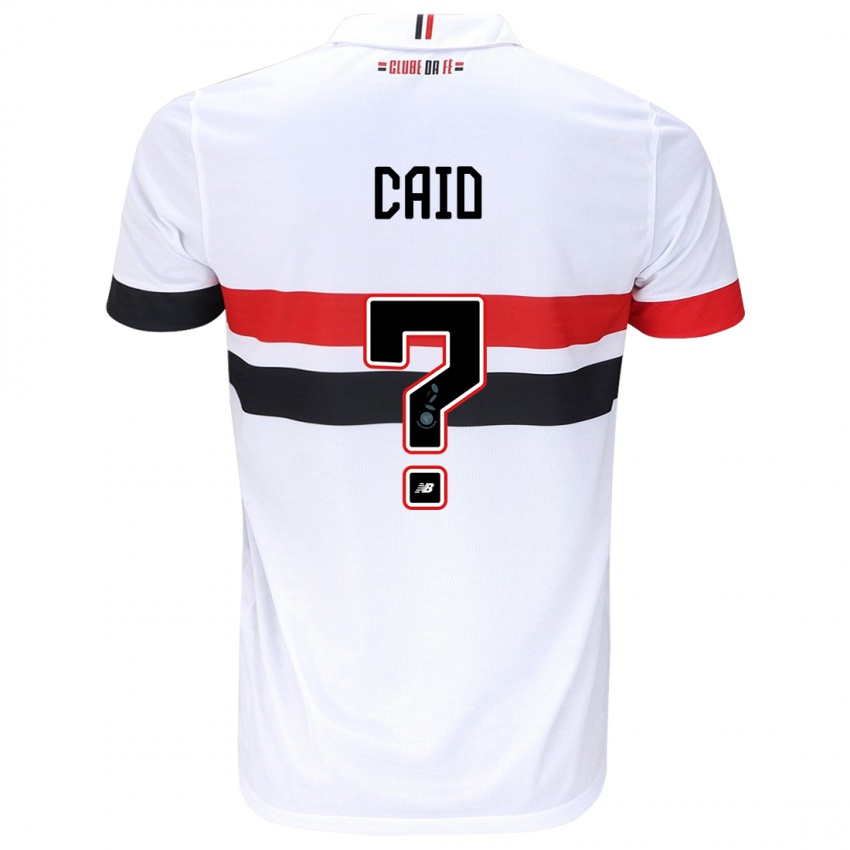 Kinder Caio #0 Weiß Rot Schwarz Heimtrikot Trikot 2024/25 T-Shirt