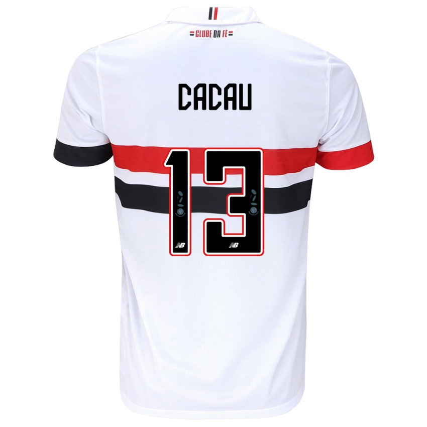 Kinder Cacau #13 Weiß Rot Schwarz Heimtrikot Trikot 2024/25 T-Shirt