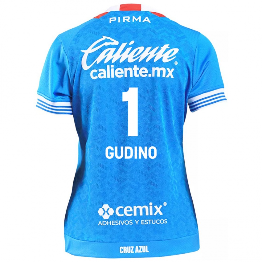 Kinder Andres Gudino #1 Himmelblau Heimtrikot Trikot 2024/25 T-Shirt