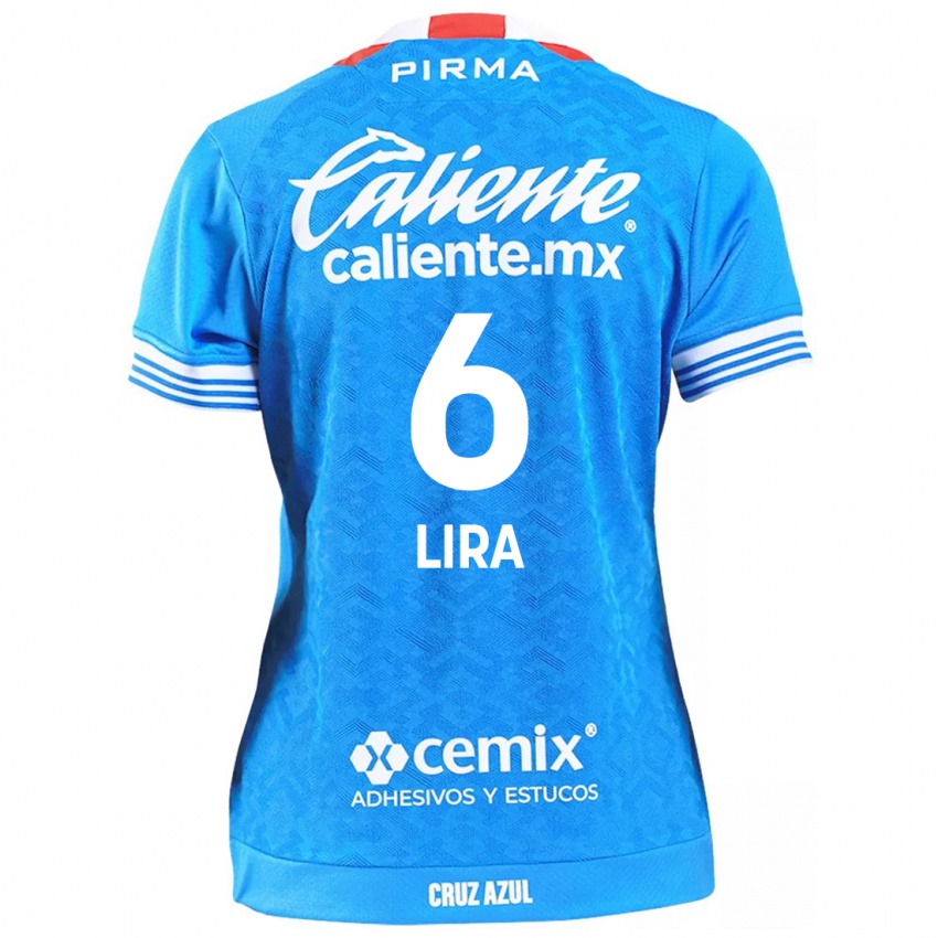 Kinder Érik Lira #6 Himmelblau Heimtrikot Trikot 2024/25 T-Shirt