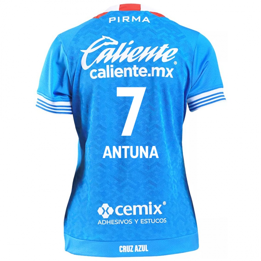 Kinder Uriel Antuna #7 Himmelblau Heimtrikot Trikot 2024/25 T-Shirt