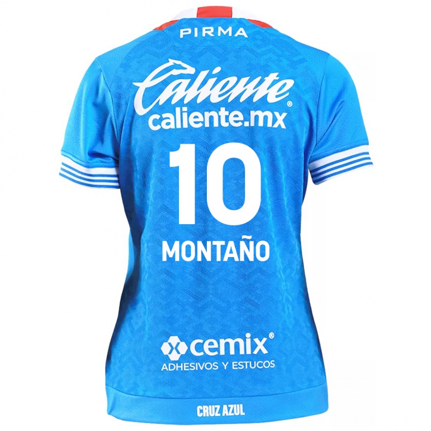 Kinder Andrés Montaño #10 Himmelblau Heimtrikot Trikot 2024/25 T-Shirt