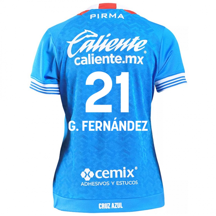 Kinder Gabriel Fernández #21 Himmelblau Heimtrikot Trikot 2024/25 T-Shirt