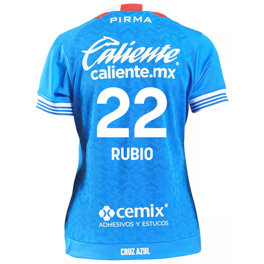 Kinder Raymundo Rubio #22 Himmelblau Heimtrikot Trikot 2024/25 T-Shirt