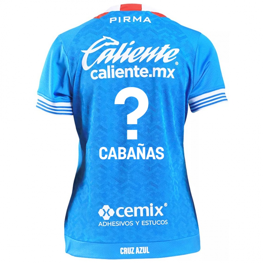 Kinder Alfredo Cabañas #0 Himmelblau Heimtrikot Trikot 2024/25 T-Shirt