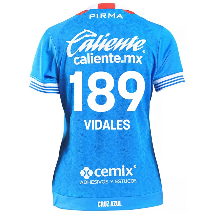 Kinder Álvaro Vidales #189 Himmelblau Heimtrikot Trikot 2024/25 T-Shirt