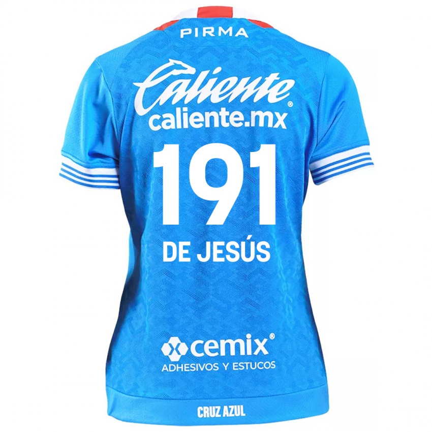 Kinder Luis De Jesús #191 Himmelblau Heimtrikot Trikot 2024/25 T-Shirt