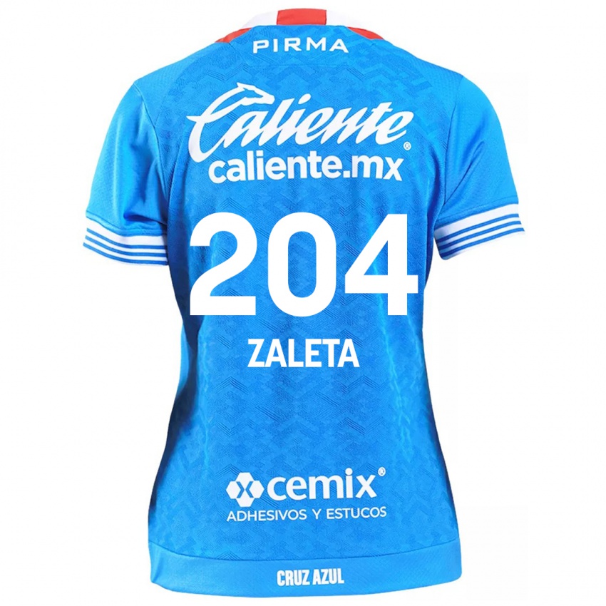 Kinder Mauro Zaleta #204 Himmelblau Heimtrikot Trikot 2024/25 T-Shirt