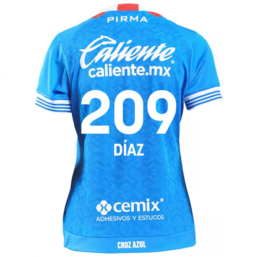 Kinder Josué Díaz #209 Himmelblau Heimtrikot Trikot 2024/25 T-Shirt