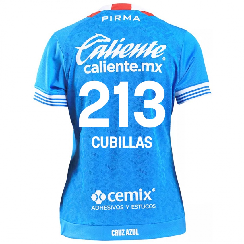 Kinder Andre Cubillas #213 Himmelblau Heimtrikot Trikot 2024/25 T-Shirt