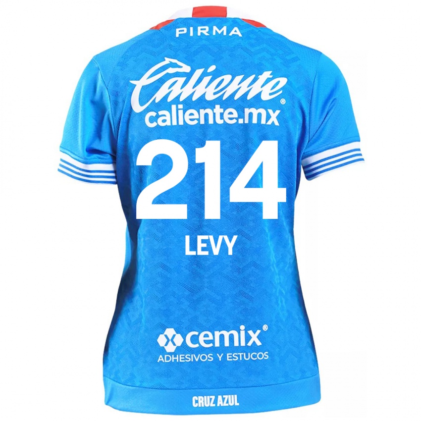 Kinder Mateo Levy #214 Himmelblau Heimtrikot Trikot 2024/25 T-Shirt