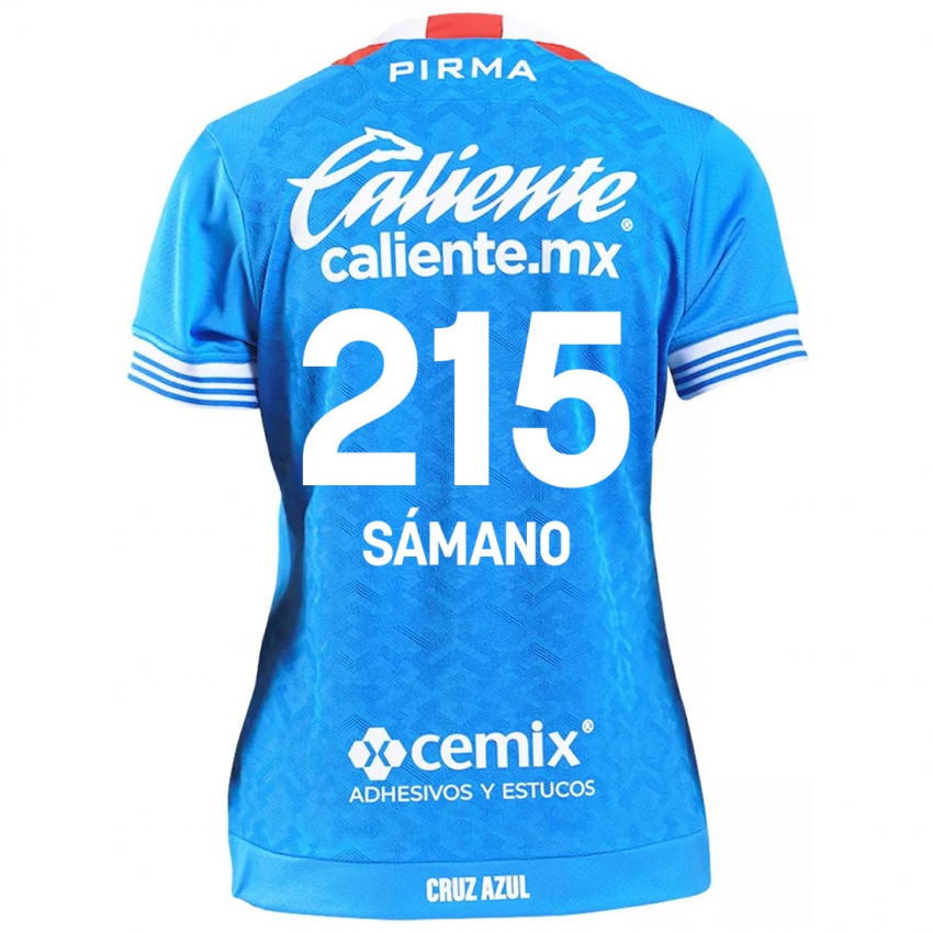 Kinder Fernando Sámano #215 Himmelblau Heimtrikot Trikot 2024/25 T-Shirt