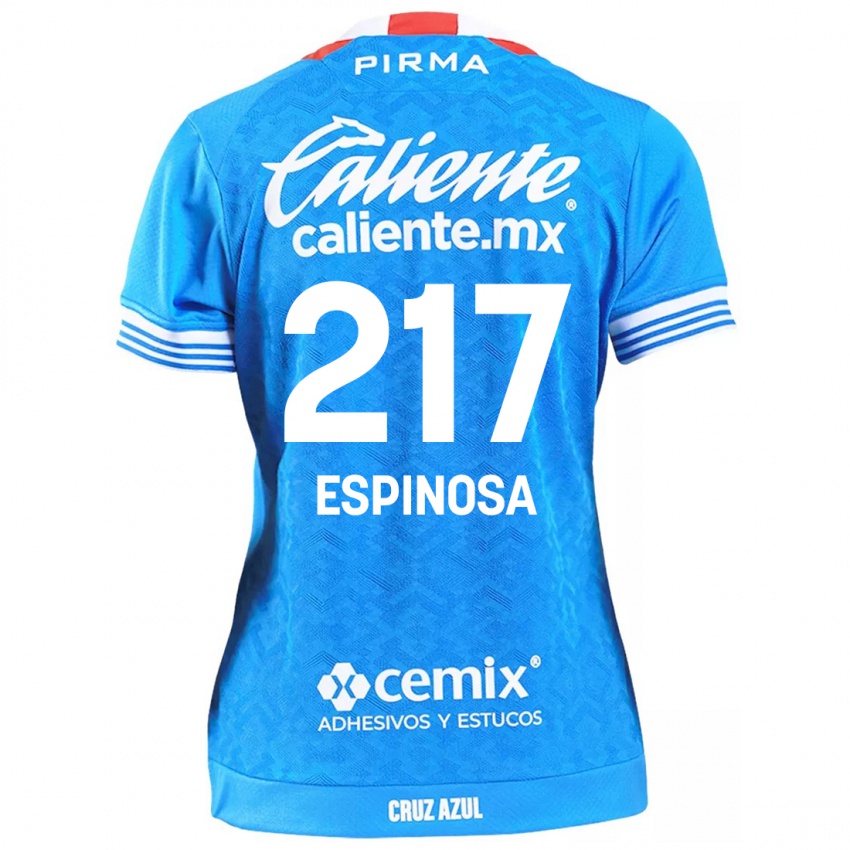 Kinder Samuel Espinosa #217 Himmelblau Heimtrikot Trikot 2024/25 T-Shirt