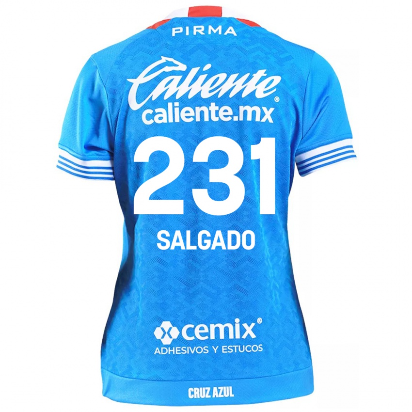 Kinder Bruno Salgado #231 Himmelblau Heimtrikot Trikot 2024/25 T-Shirt