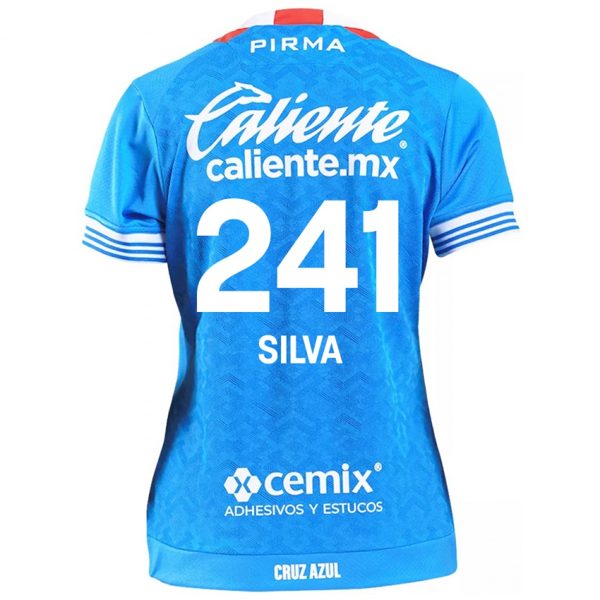 Kinder Iván Silva #241 Himmelblau Heimtrikot Trikot 2024/25 T-Shirt