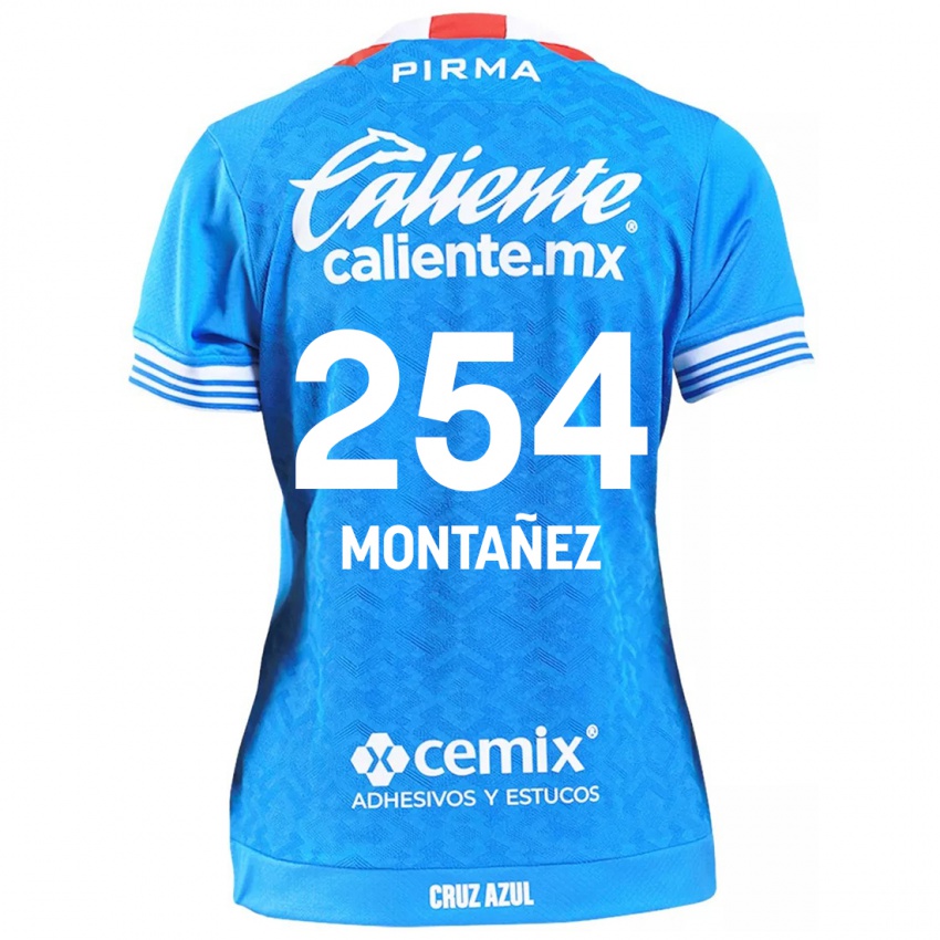 Kinder Humberto Montañez #254 Himmelblau Heimtrikot Trikot 2024/25 T-Shirt