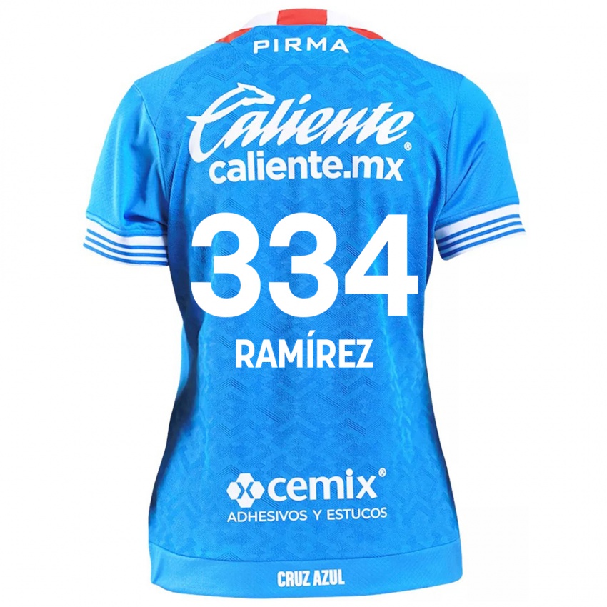 Kinder Mauricio Ramírez #334 Himmelblau Heimtrikot Trikot 2024/25 T-Shirt