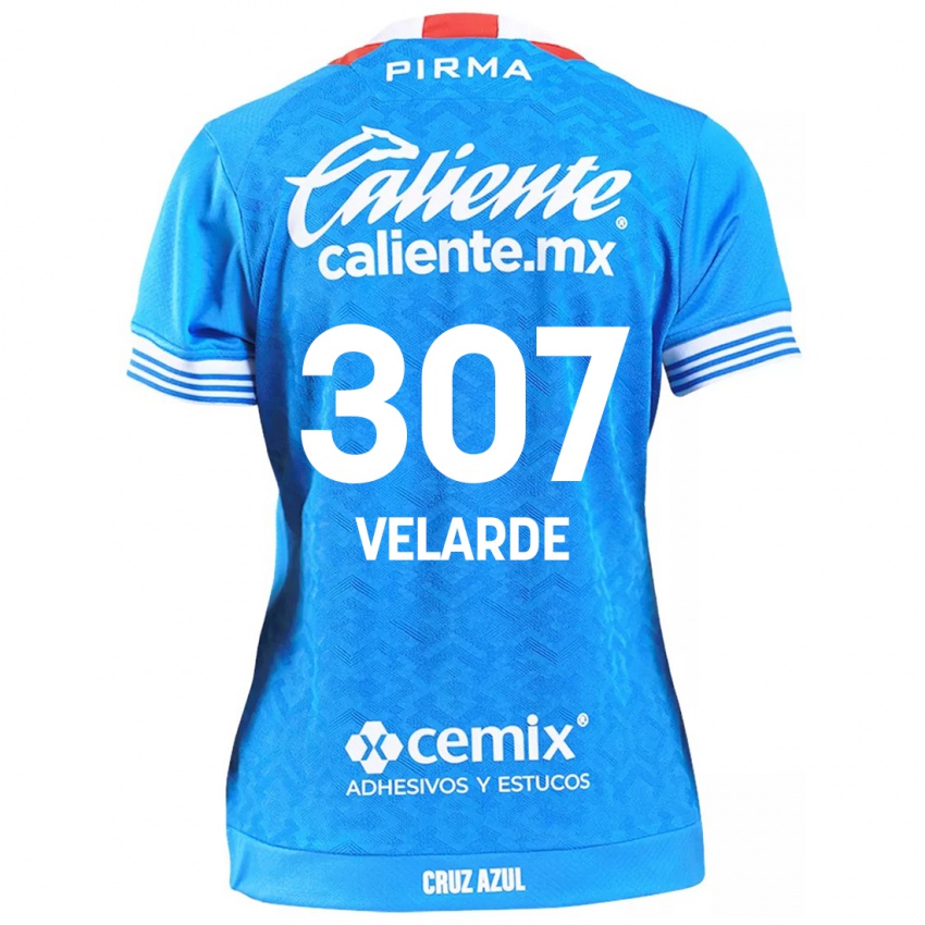 Kinder Juan Velarde #307 Himmelblau Heimtrikot Trikot 2024/25 T-Shirt