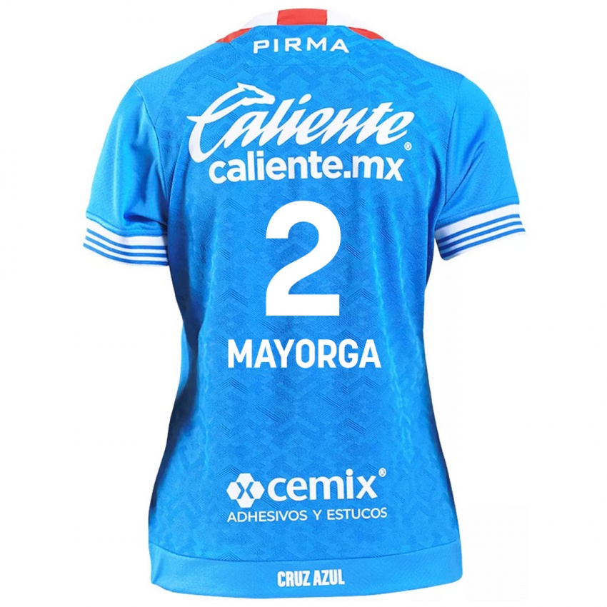 Kinder Alejandro Mayorga #2 Himmelblau Heimtrikot Trikot 2024/25 T-Shirt