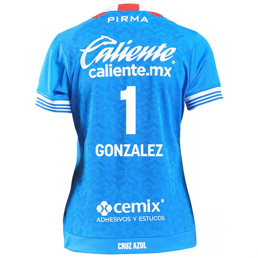 Kinder Itzayana Gonzalez #1 Himmelblau Heimtrikot Trikot 2024/25 T-Shirt