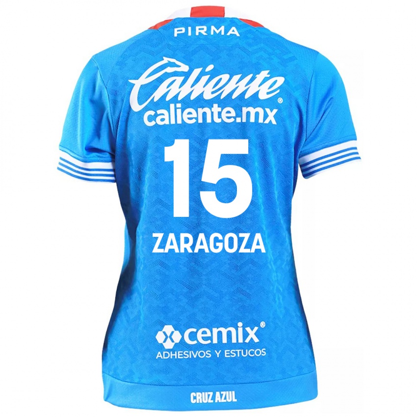 Kinder Nancy Zaragoza #15 Himmelblau Heimtrikot Trikot 2024/25 T-Shirt