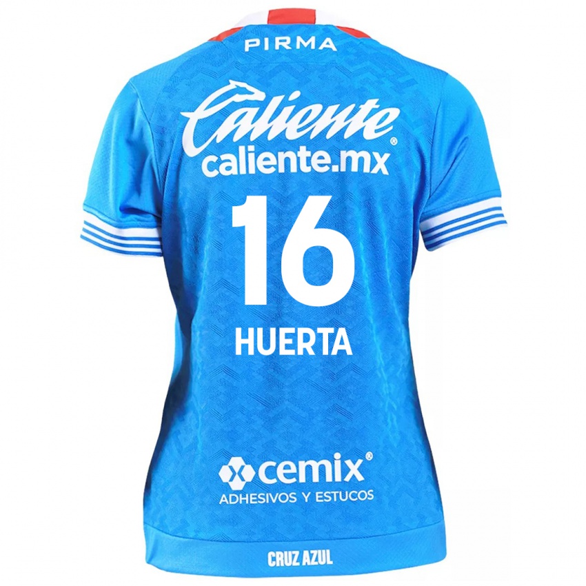 Kinder Ana Gabriela Huerta #16 Himmelblau Heimtrikot Trikot 2024/25 T-Shirt