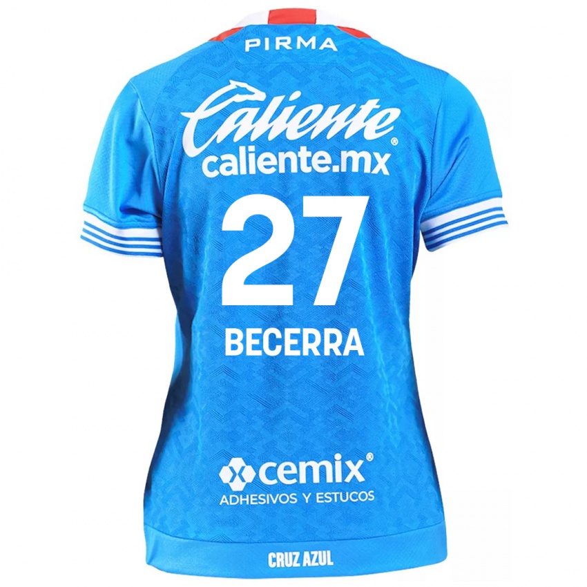 Kinder Ana Becerra #27 Himmelblau Heimtrikot Trikot 2024/25 T-Shirt