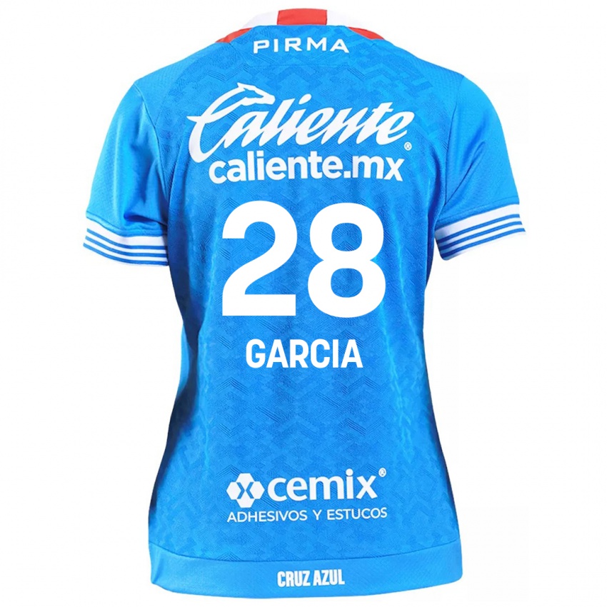 Kinder Ana Garcia #28 Himmelblau Heimtrikot Trikot 2024/25 T-Shirt